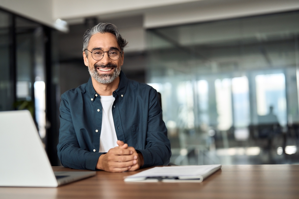 Happy,Middle,Aged,Professional,Business,Man,,Older,Executive,Ceo,Manager,